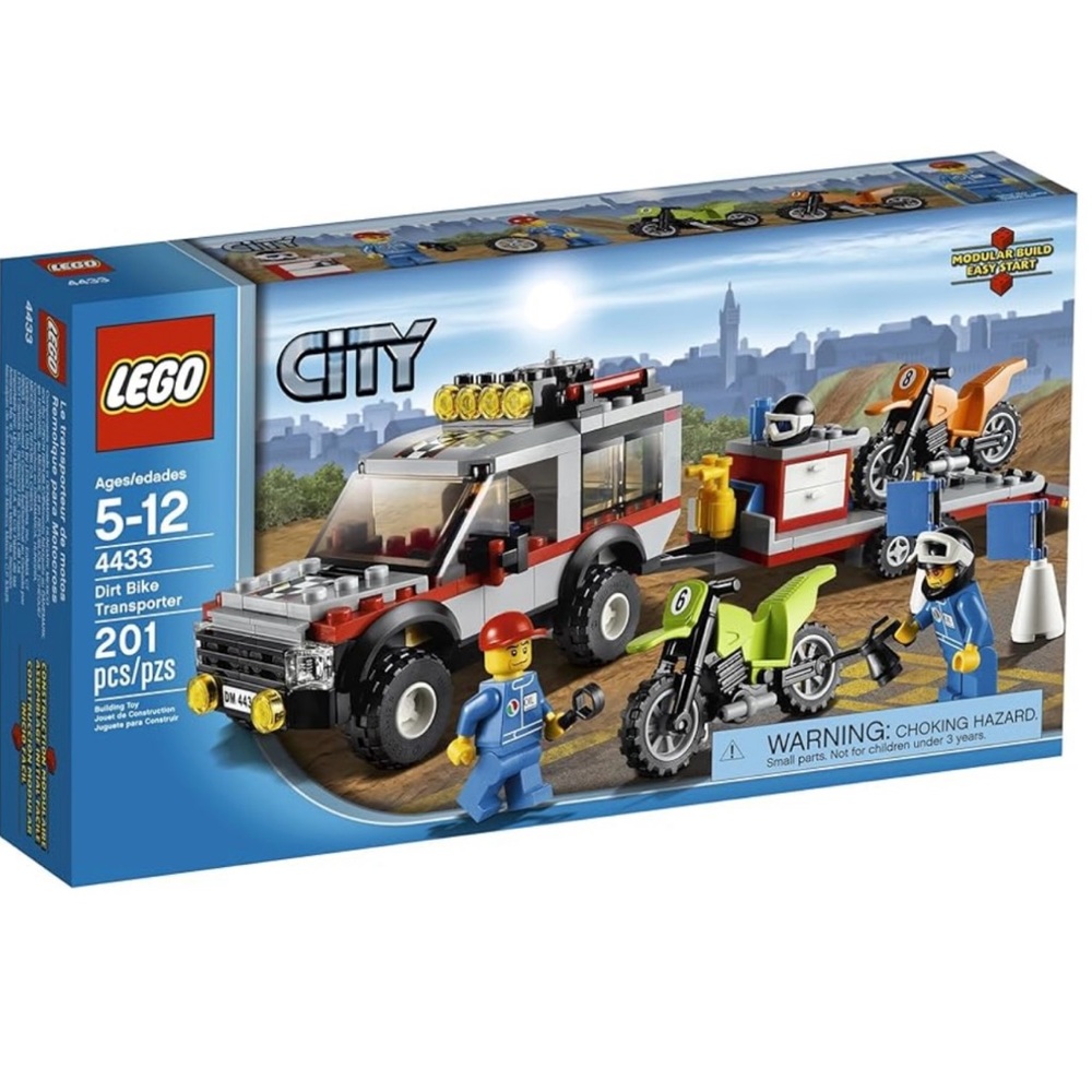 🆕 LEGO City Town Dirt Bike Transporter 4433